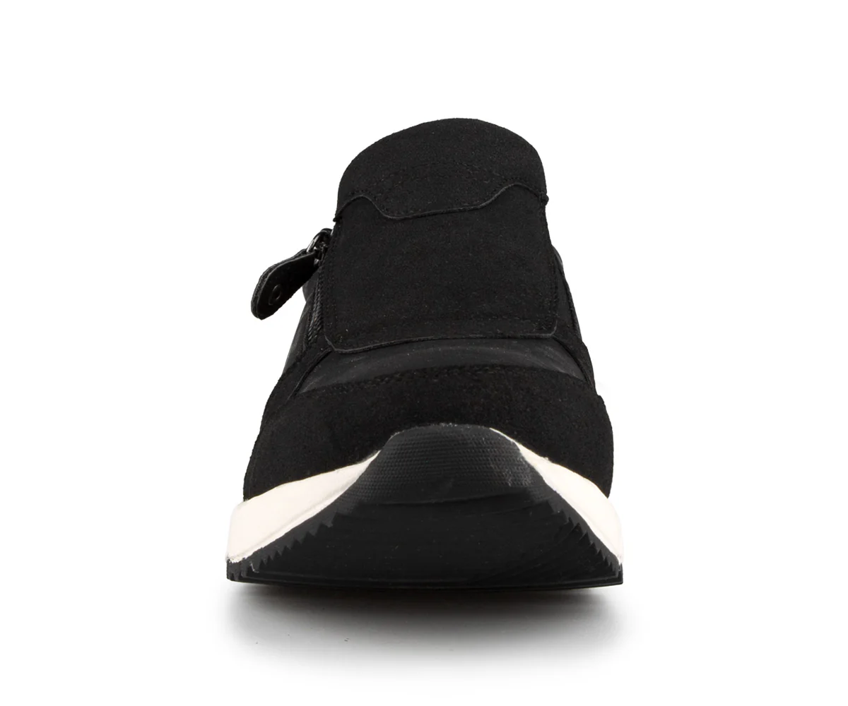 Akemi - Souliers noirs à talons compensés Alberto pour femmes - Image 4