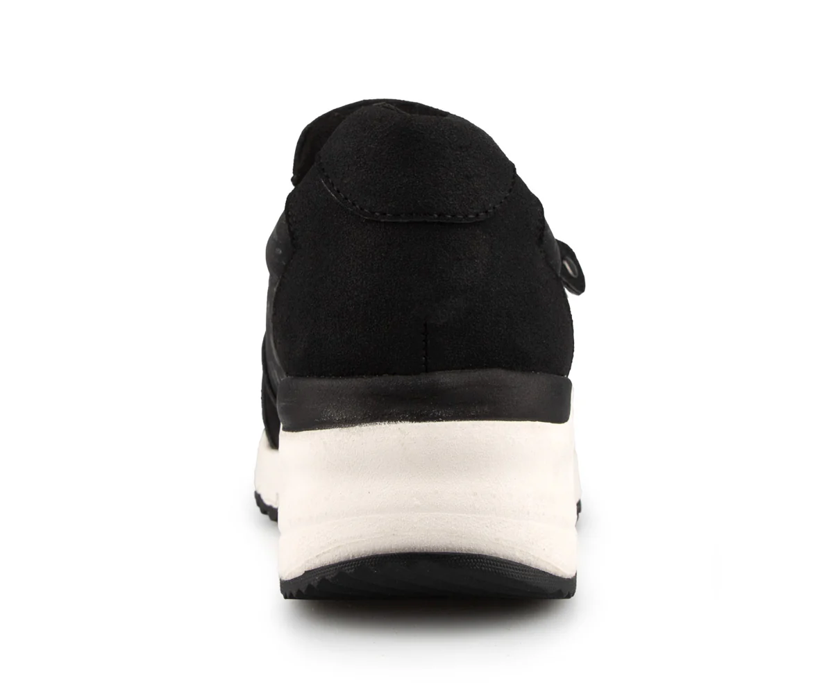 Akemi - Souliers noirs à talons compensés Alberto pour femmes - Image 5