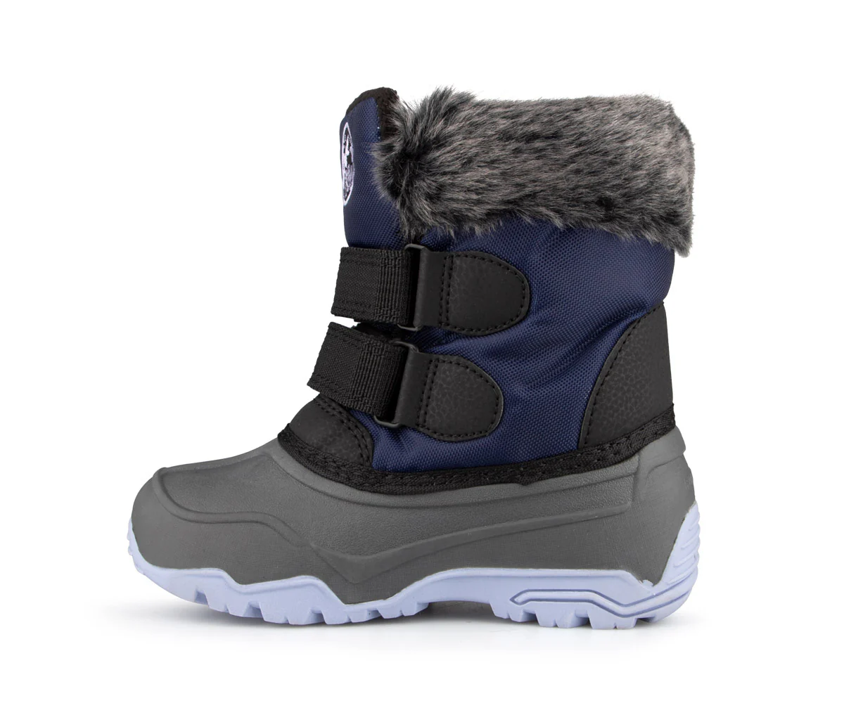 Angilaaq - Bottes d'hiver Blue Rocky pour petites filles - Image 3