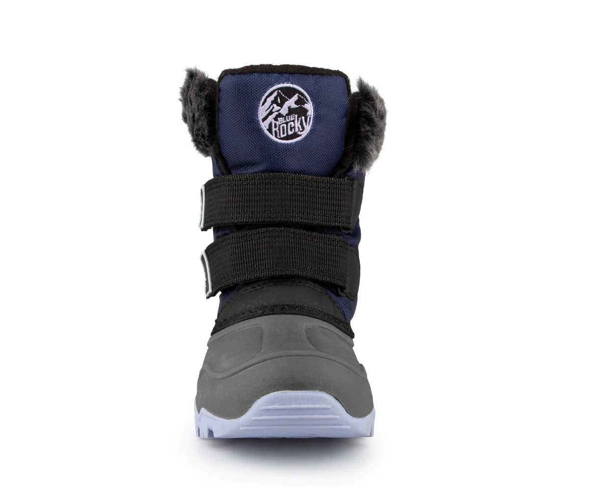 Angilaaq - Bottes d'hiver Blue Rocky pour petites filles - Image 4