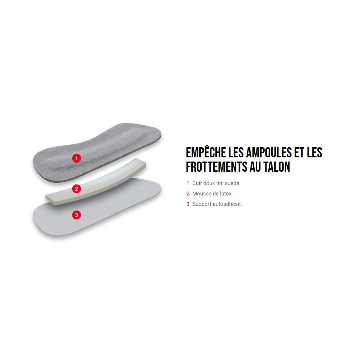 Coussinet talon en suède - GRIP FIT - Image 3
