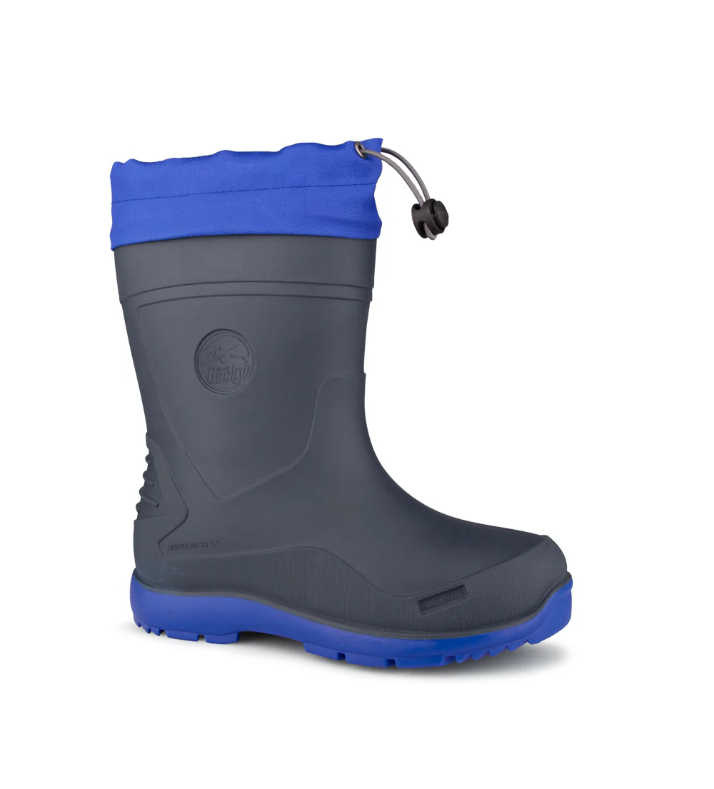Bottes de pluie avec collet Blue Rocky pour enfants - Fraser - Image 6