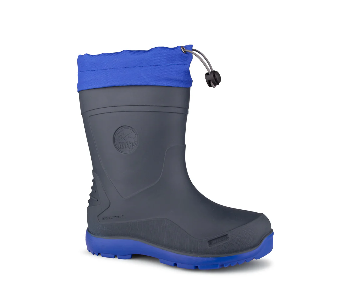 Bottes de pluie avec collet Blue Rocky pour enfants - Fraser - Image 7