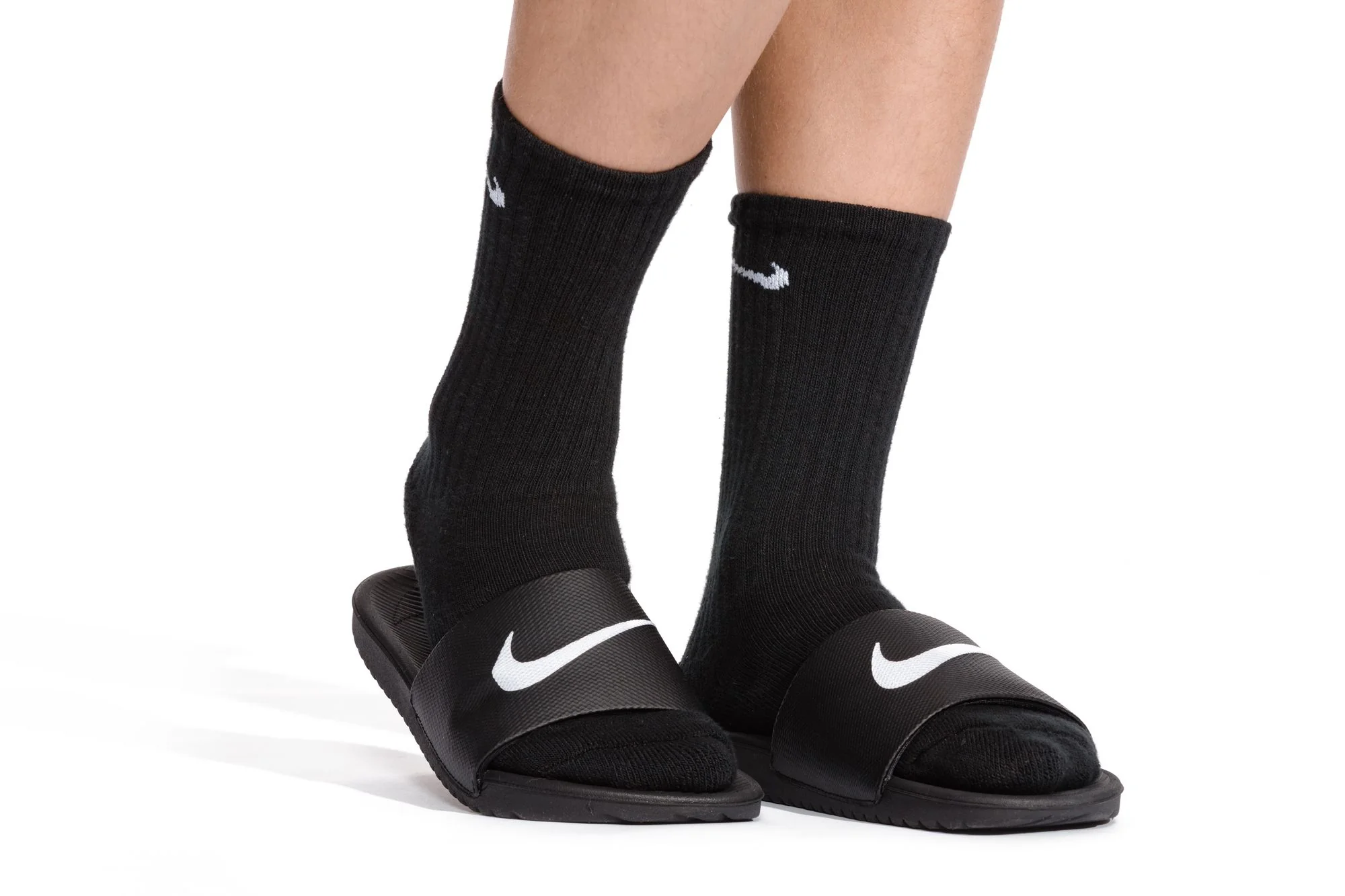 Kawa - Sandales noires Nike pour enfants juniors - Image 10