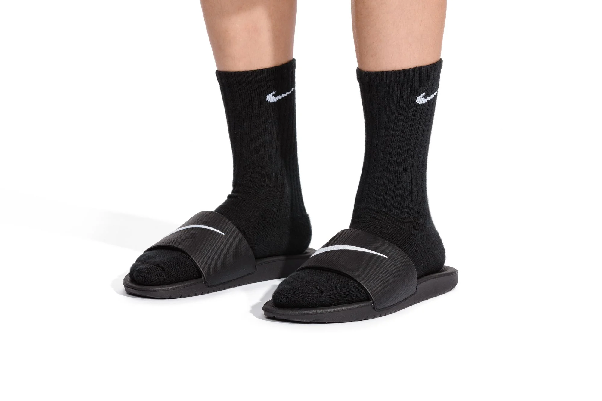 Kawa - Sandales noires Nike pour enfants juniors - Image 9