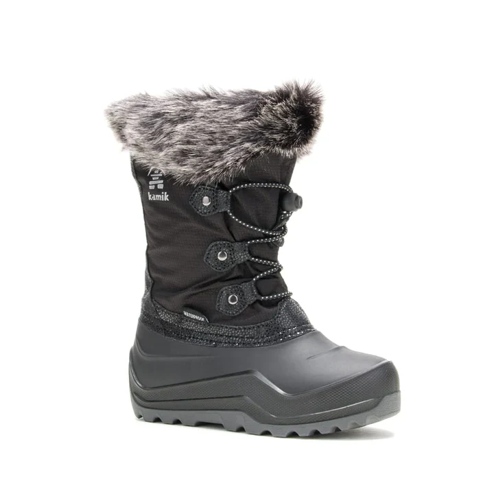 Powdery 3 - Bottes d'hiver noires Kamik pour filles - Image 5