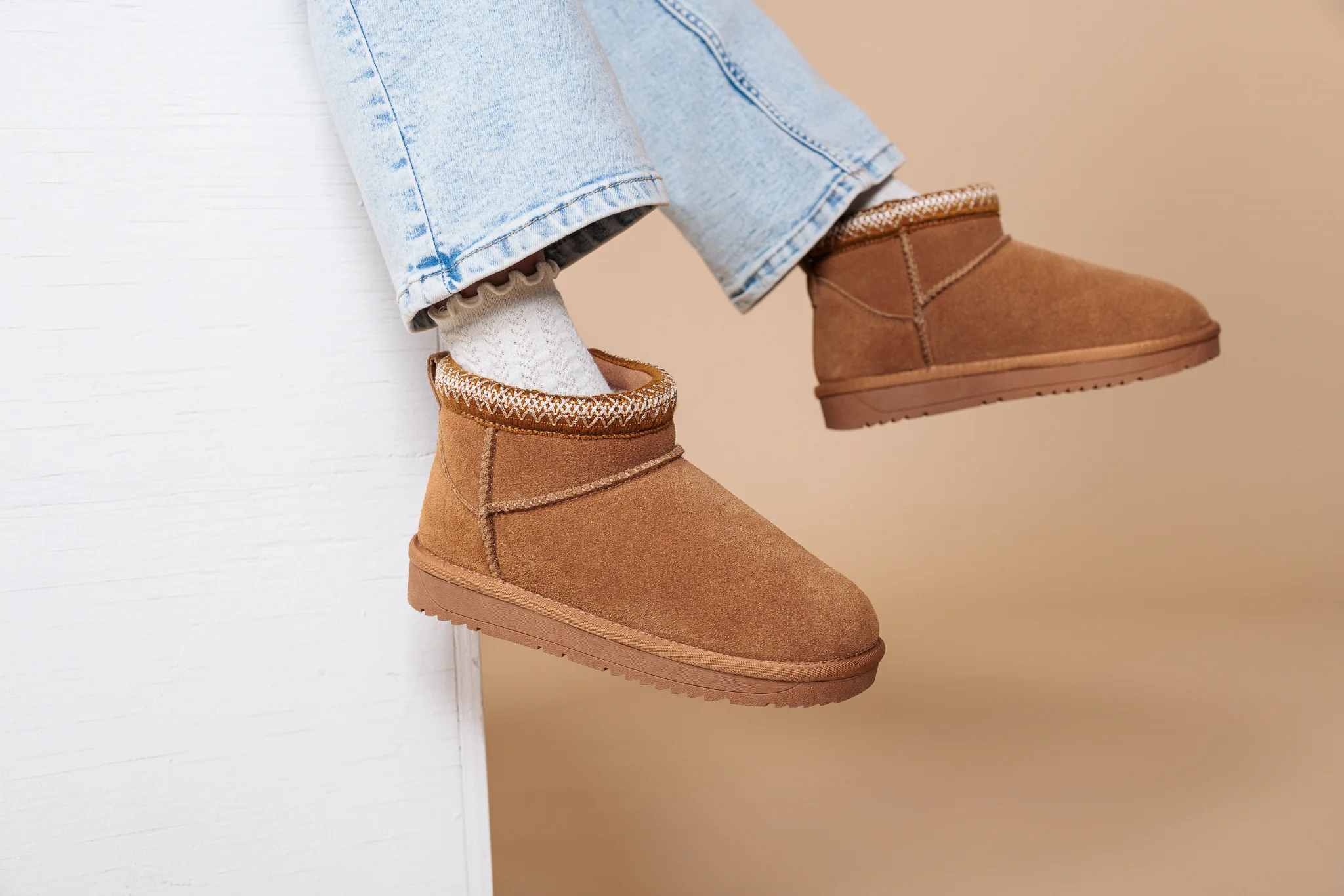 Bottes de neige basses en suède Alberto pour filles - SQUAD - Image 17