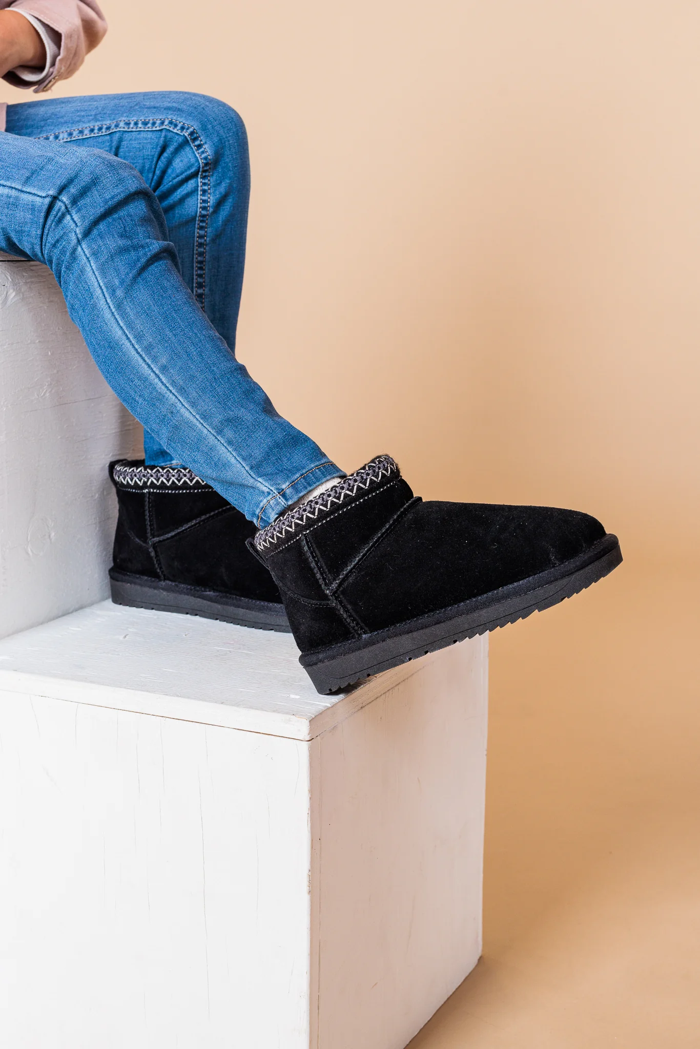 Bottes de neige basses en suède Alberto pour filles - SQUAD - Image 3