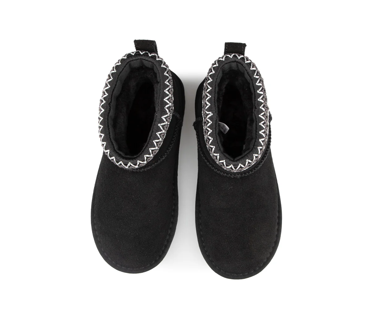 Bottes de neige basses en suède Alberto pour filles - SQUAD - Image 8